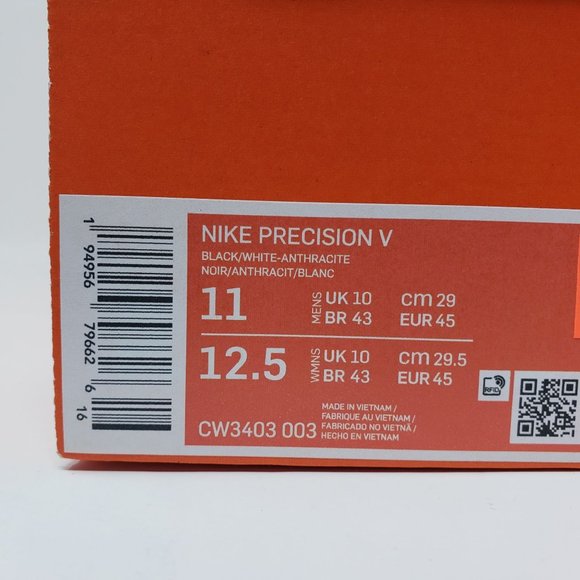 Nike Men's Precision V Basketball Shoes CW3403-003 Size 11 - Picture 14 of 14